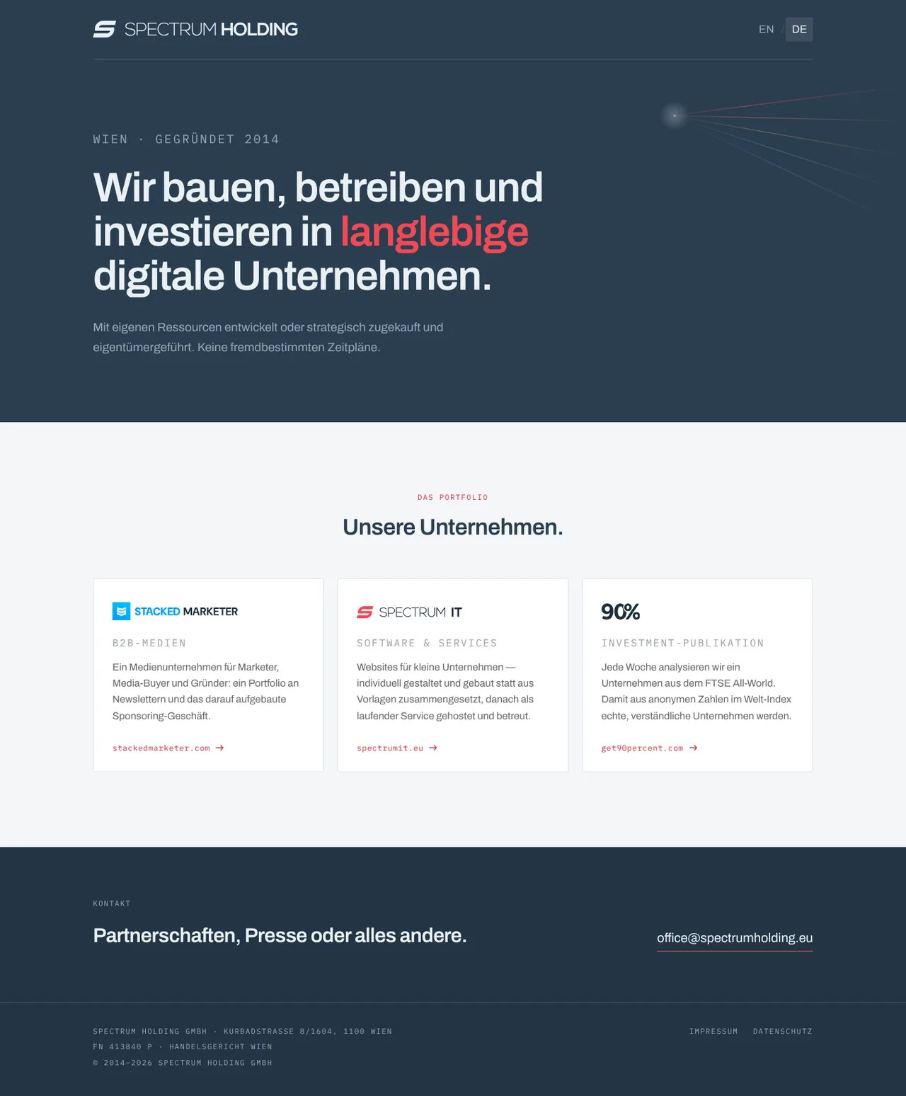 spectrumholding.eu heute