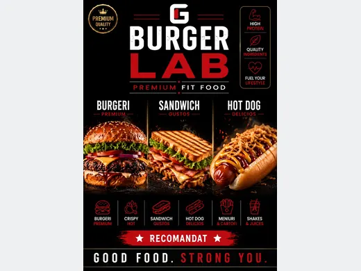 A printed menu board photographed on a phone